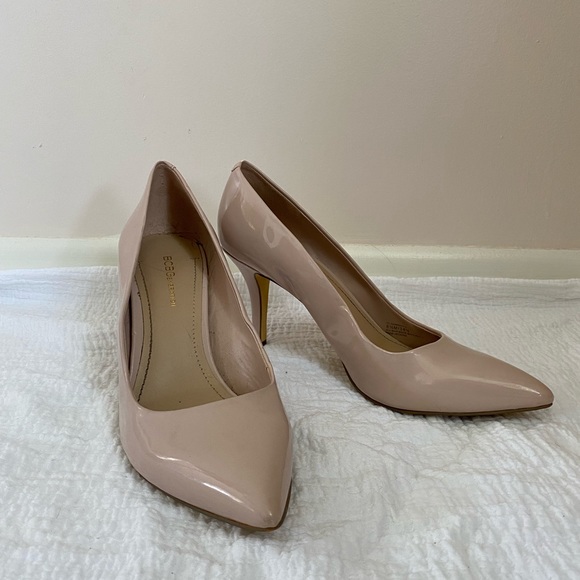 BCBGeneration Shoes - BCBGeneration Patent Nude Heels - USED